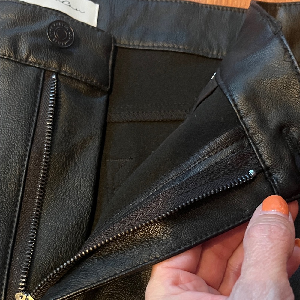 Like new KanCan Black Faux Leather Pants - Picture 6 of 15